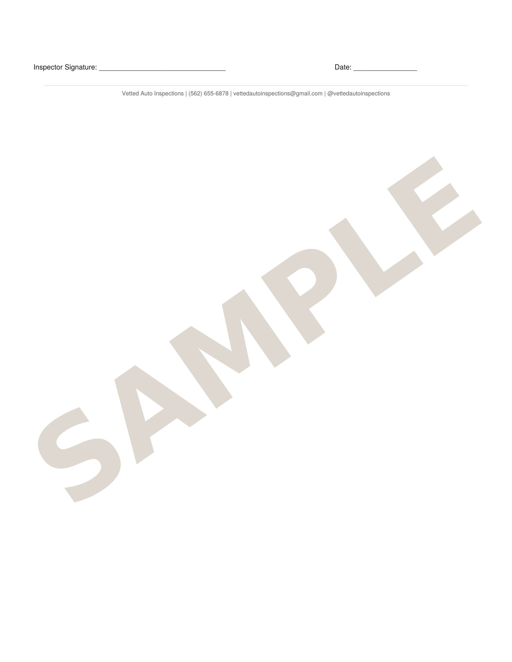 Inspection report, page 4 of 4